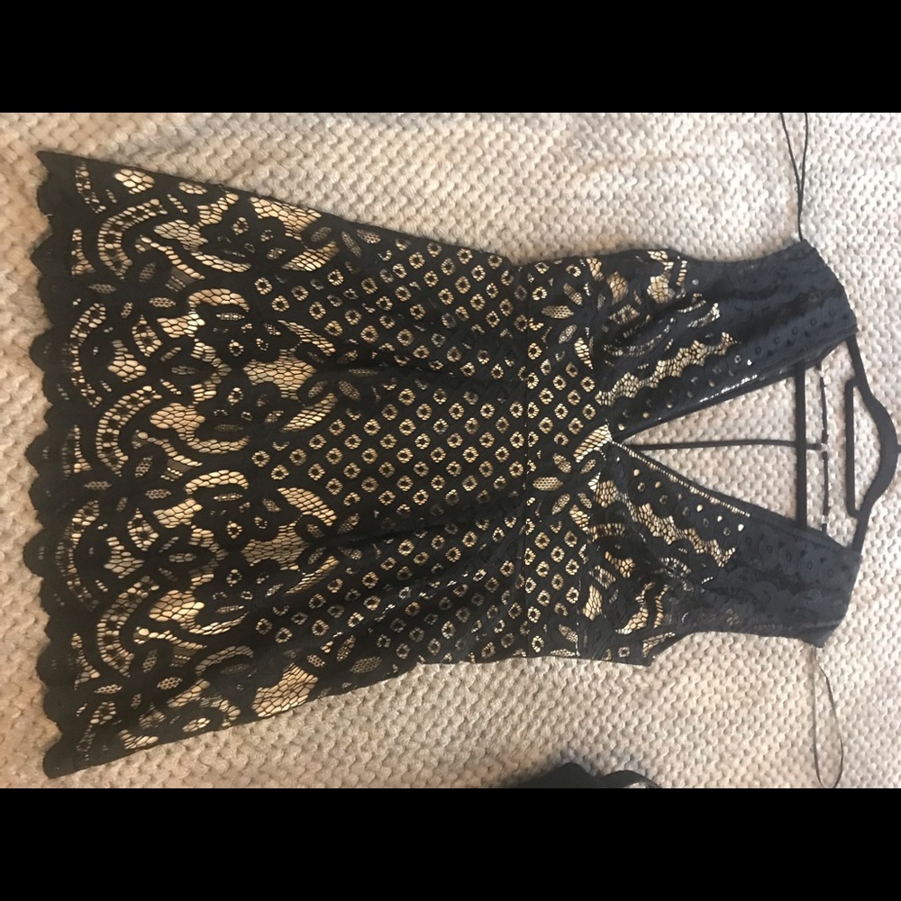 Free People Black little black dress